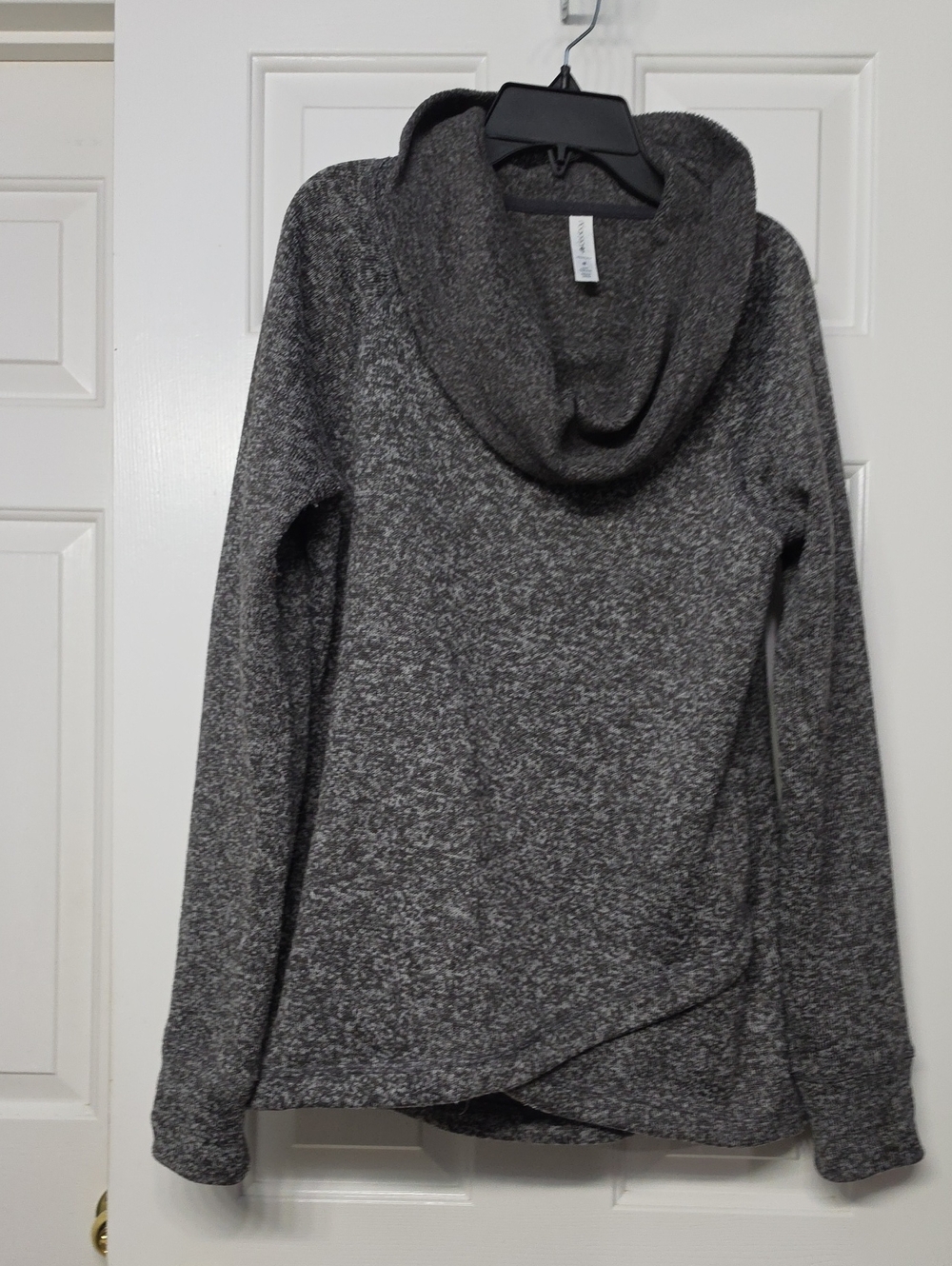 Ideology Gray Heathered Cowl Neck Sweatshirt